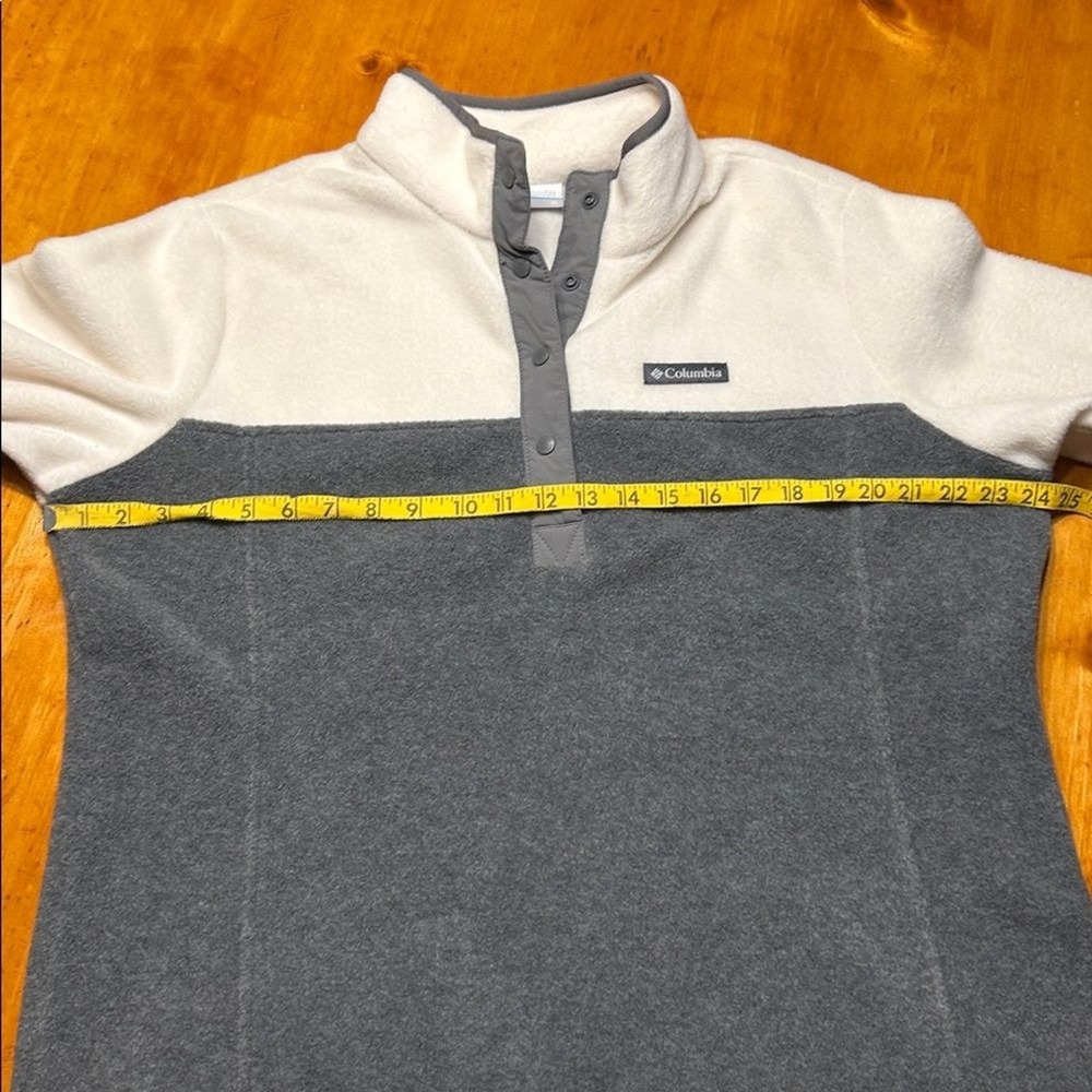 Columbia Granola Girl Gorpcore Fleece Pullover Vintage 90s Colorblock Snap Neck - Picture 5 of 8